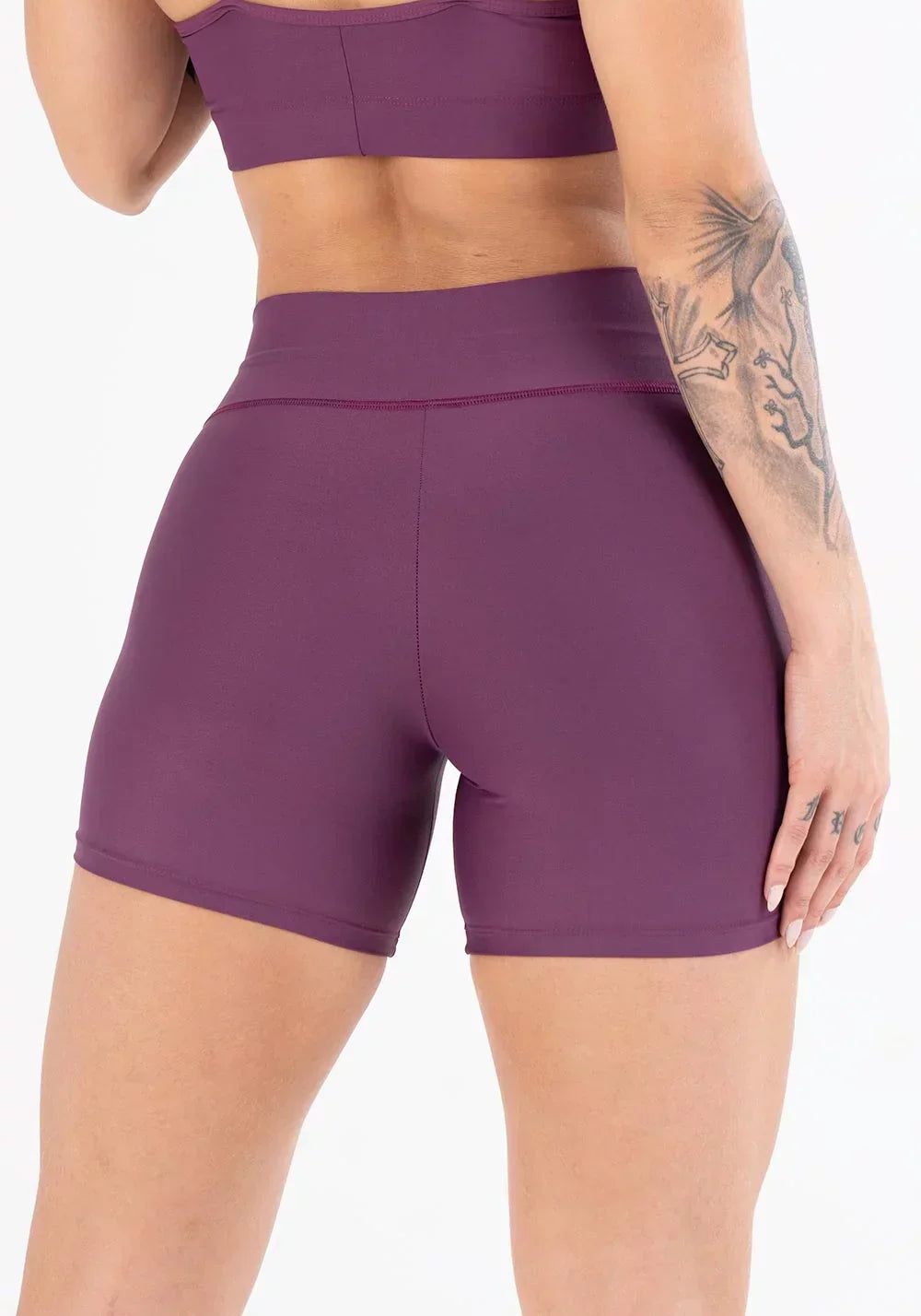 Conjunto Short + Top vinho básico