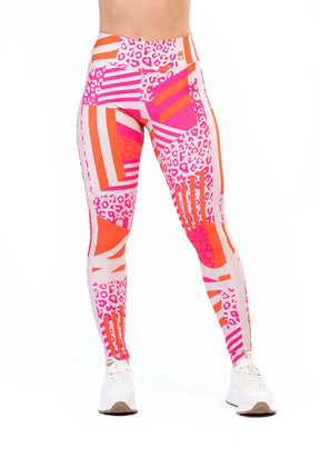 Conjunto Legging fitness feminina + Top new printed estampada skin pink