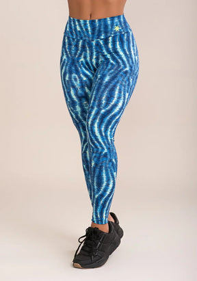 Conjunto Legging fitness feminina + Top euphoria estampa animal blurred