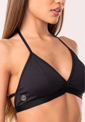 Conjunto Top fitness feminino + Top preto com bojo e alças finas oasis