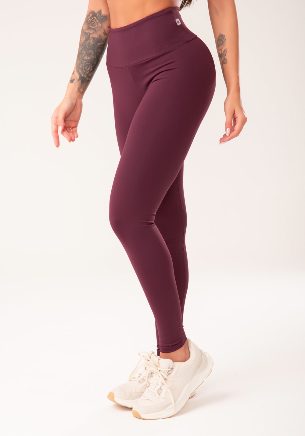 Conjunto Legging + Top fitness feminina vinho harmony