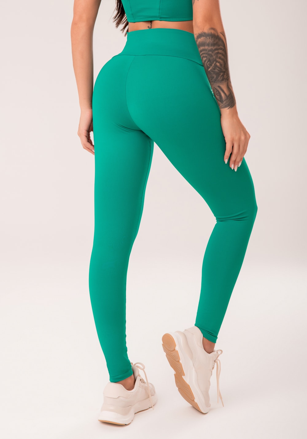 Conjunto Legging + Top fitness feminina verde harmony