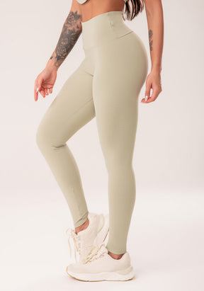 Conjunto Legging + Top fitness feminina oliva harmony